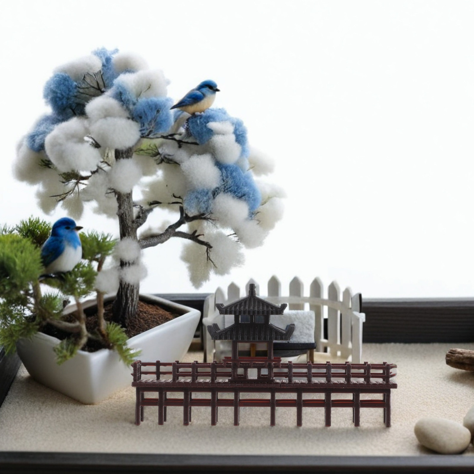 Ornamento in miniatura di un p - Bonsai Garden Landscape Design recensione e prezzo