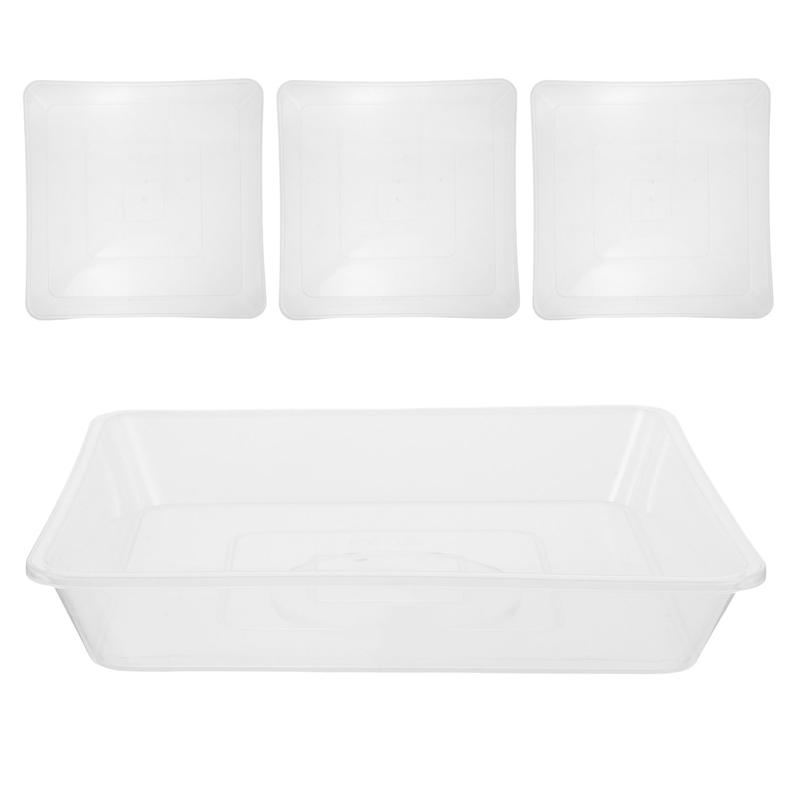 4 pezzi di vassoi trasparenti  - Drip Tray Saucer recensione e prezzo