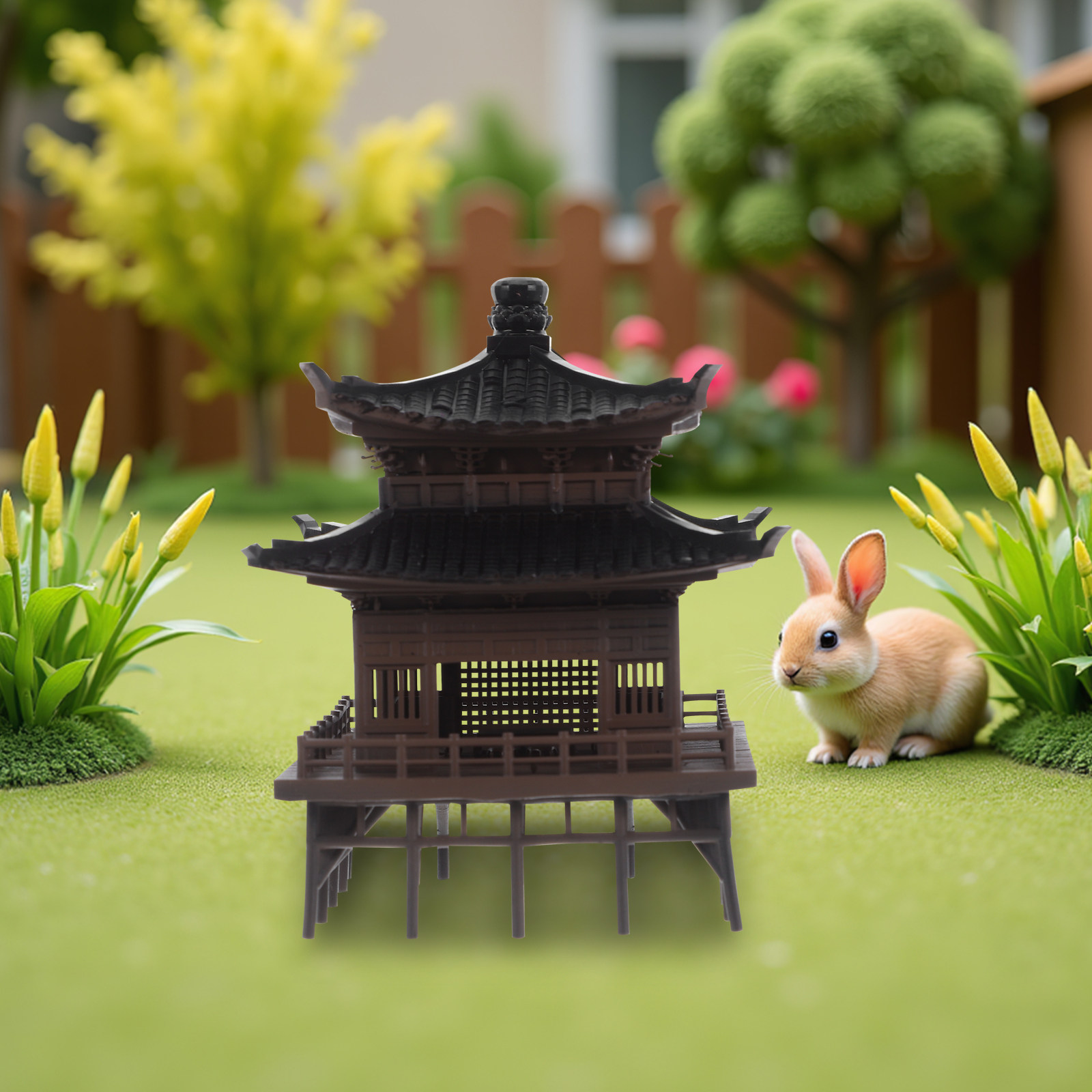 Piccola pagoda cinese ornament - Bonsai Garden Landscape Design recensione e prezzo